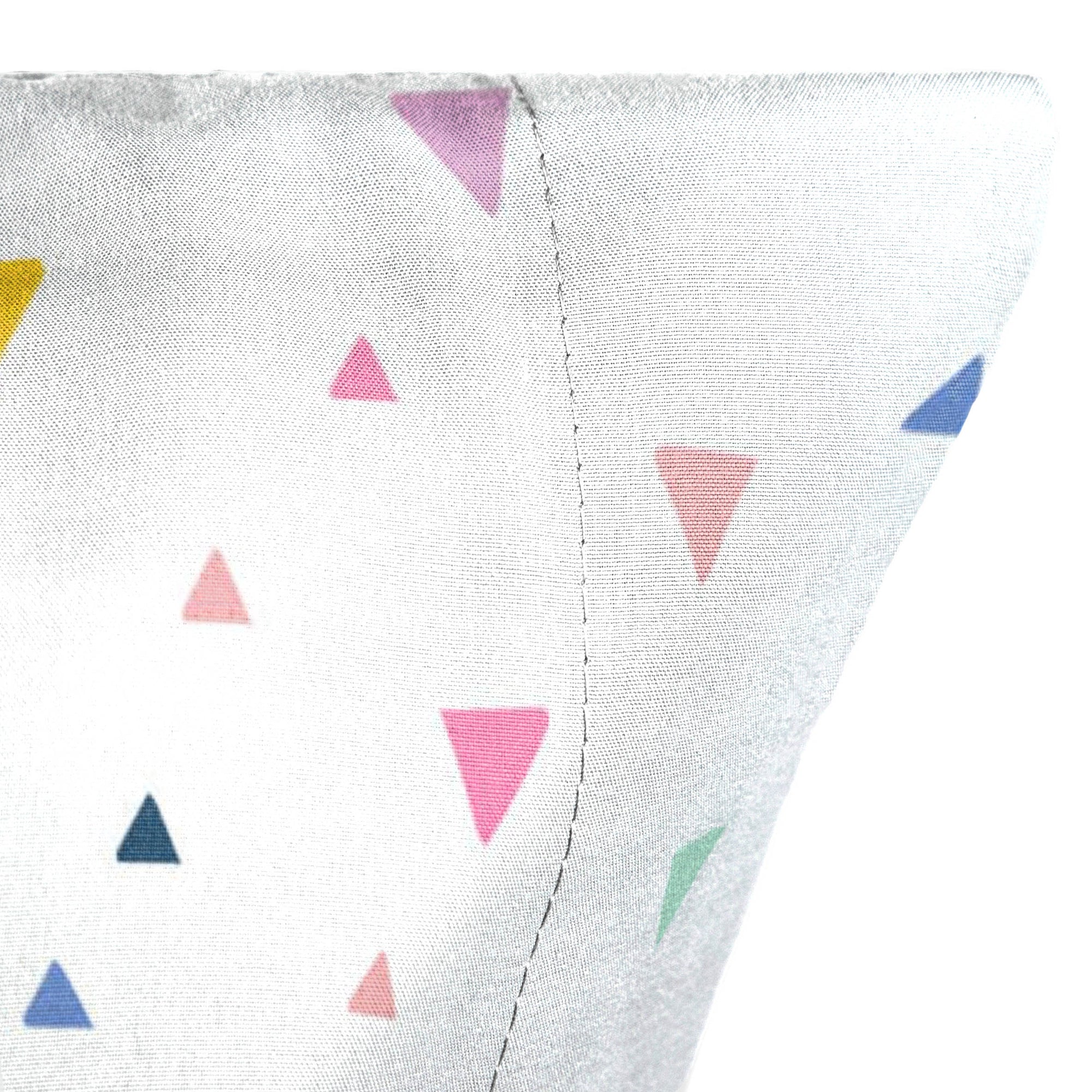 Saturday Park Multicolor Triangles Pillowcase