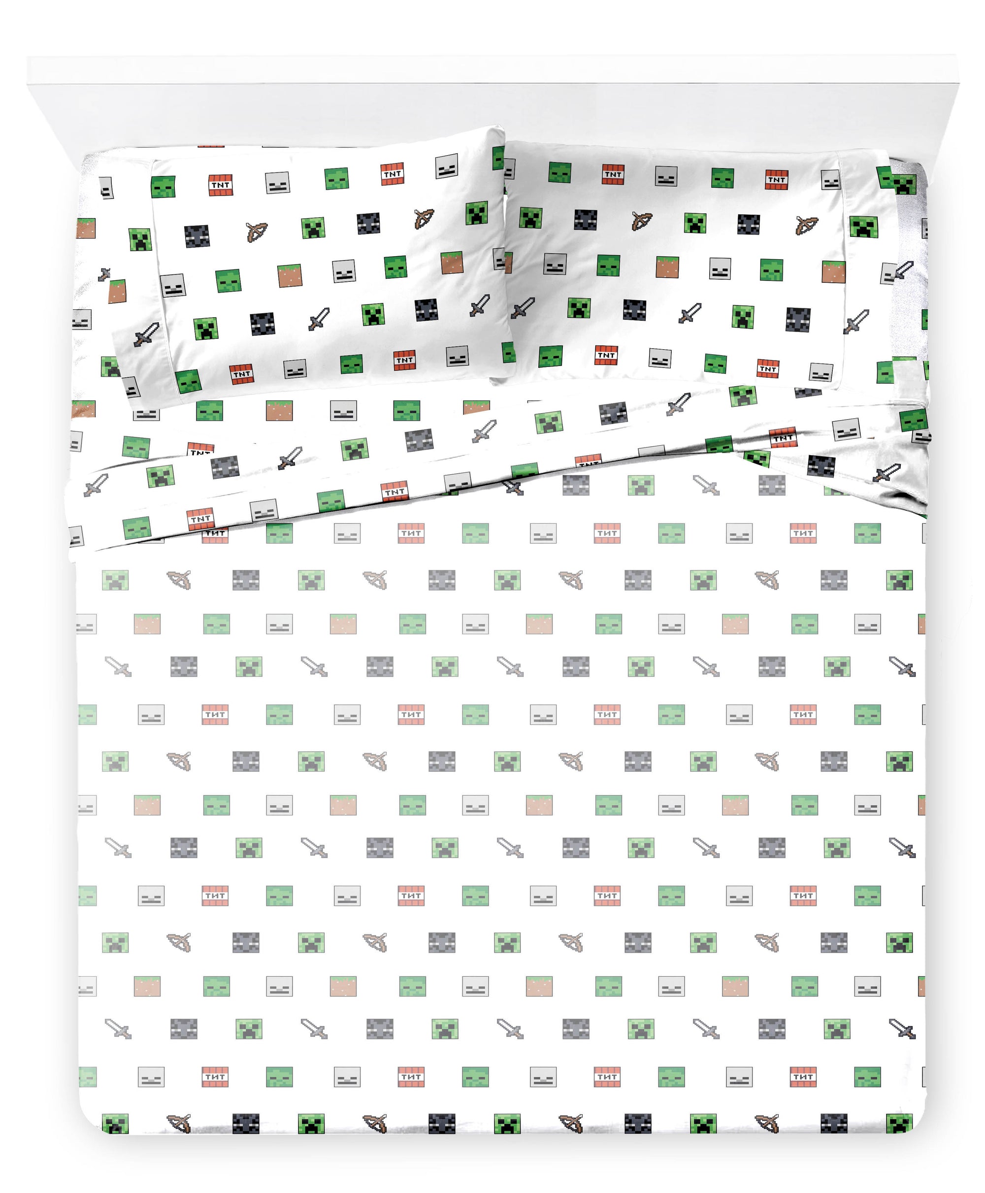 Saturday Park Minecraft Emblematic 100% Organic Cotton Bed Set