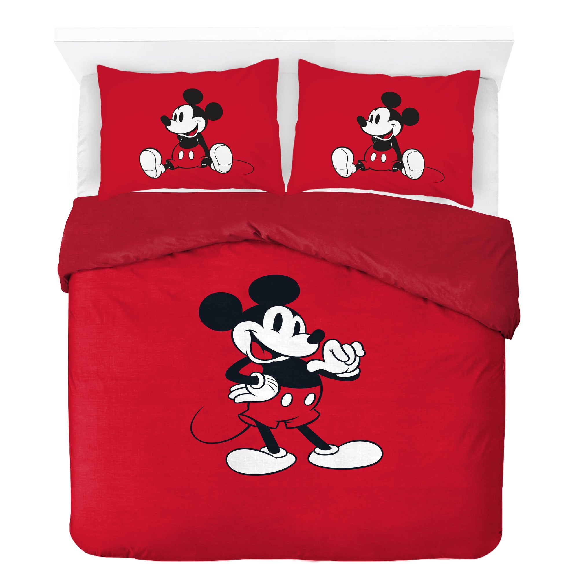 Saturday Park Disney Mickey Mouse Classic 100% Organic Cotton Duvet & Sham Set