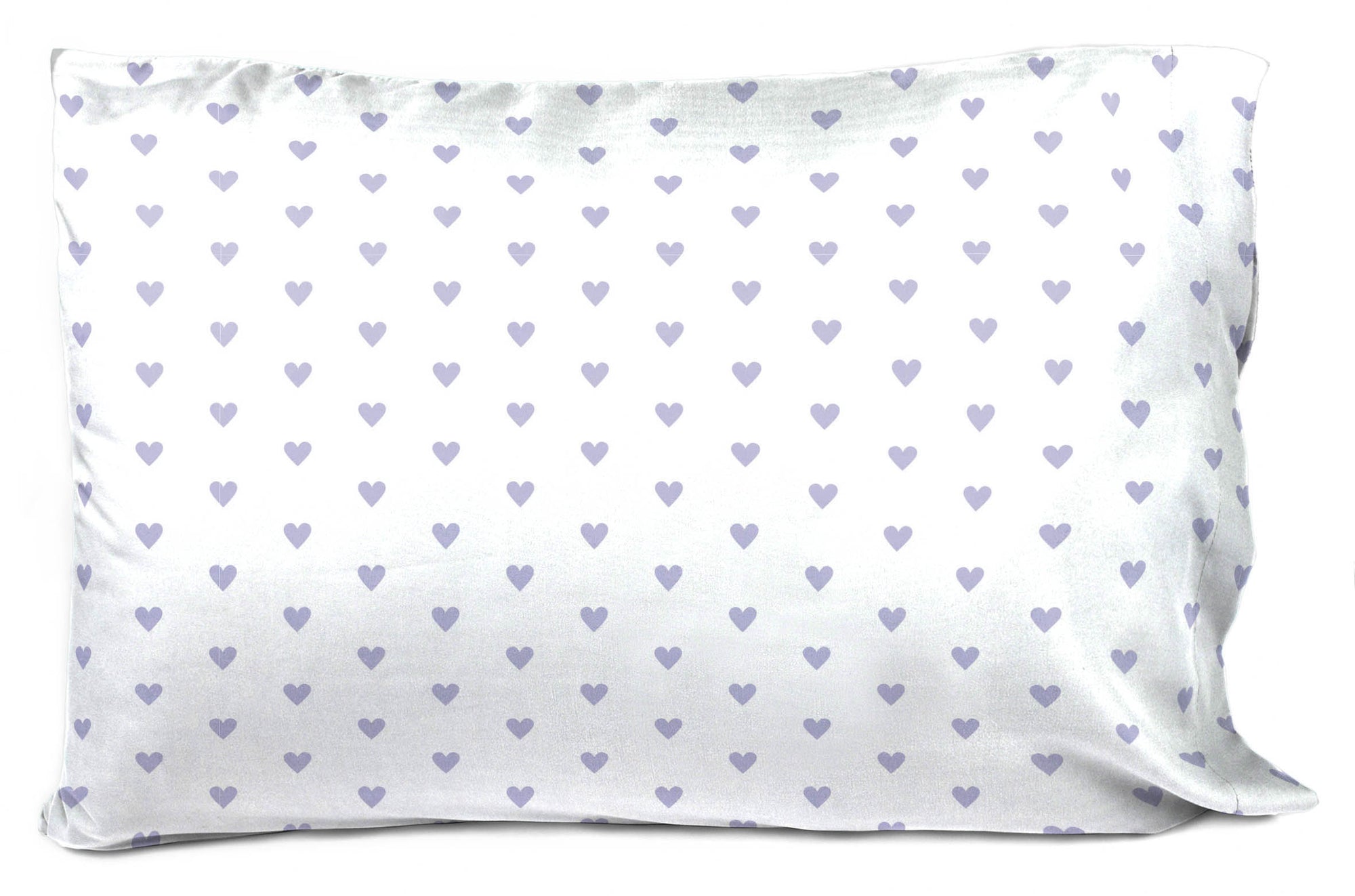 Saturday Park Purple Hearts 100% Organic Cotton Sheet Set