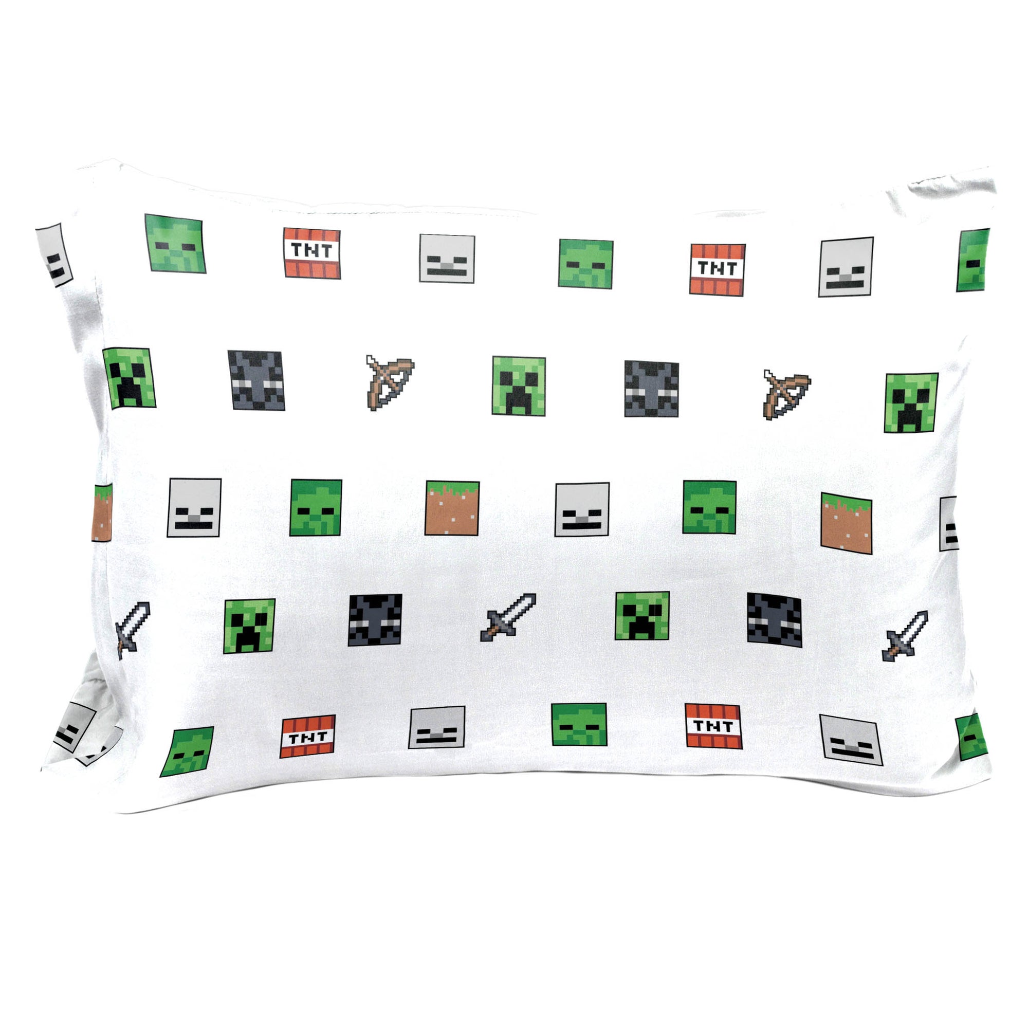 Saturday Park Minecraft Emblematic 100% Organic Cotton Pillowcase
