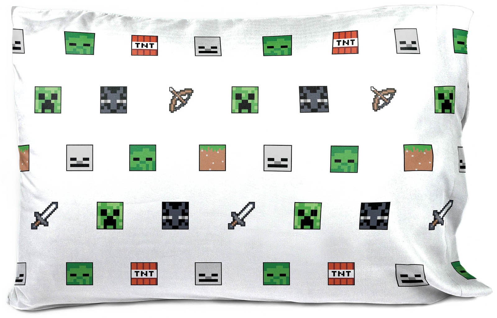 Saturday Park Minecraft Emblematic 100% Organic Cotton Pillowcase