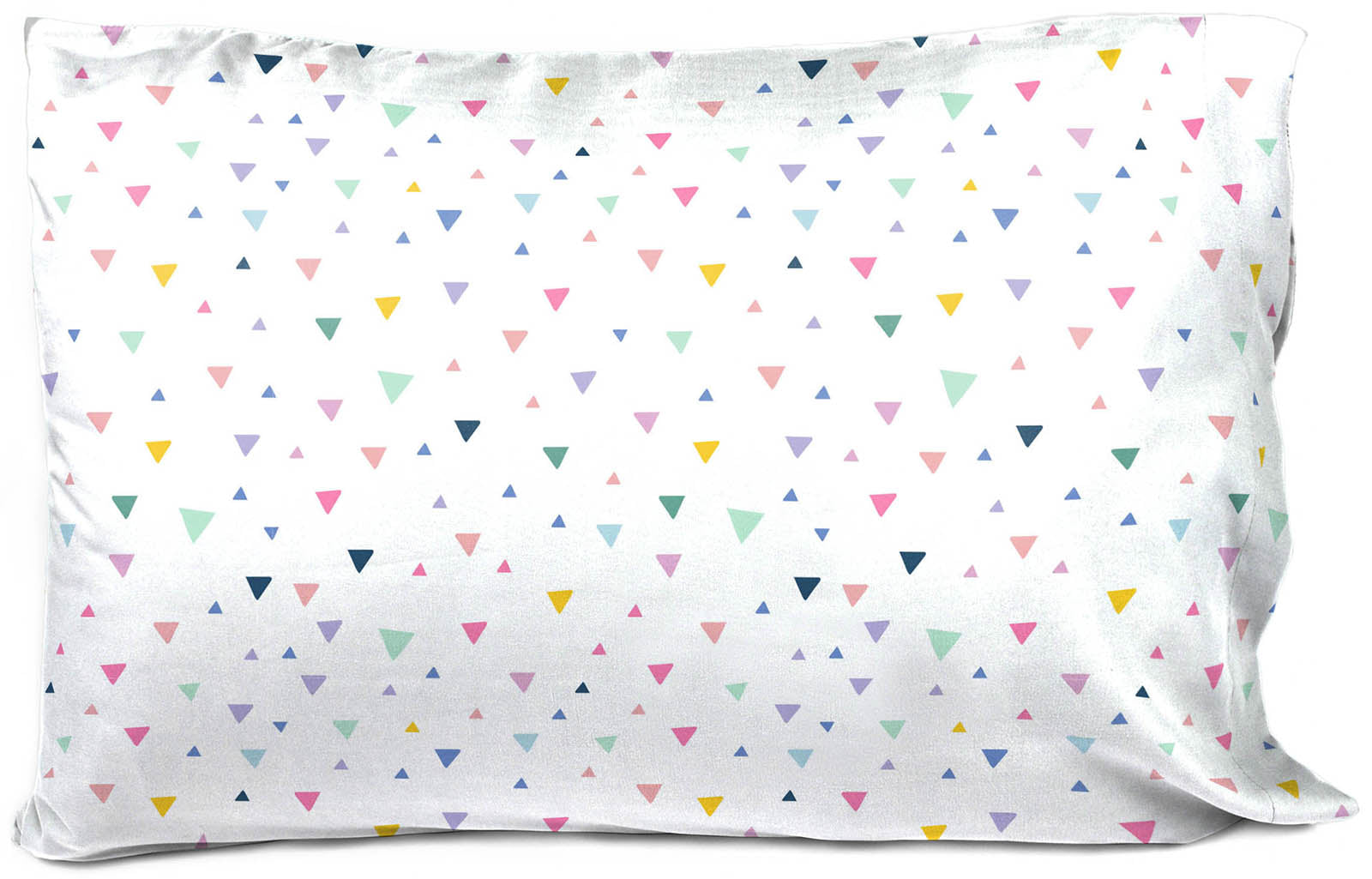 Saturday Park Multicolor Triangles 100% Organic Cotton Pillowcase