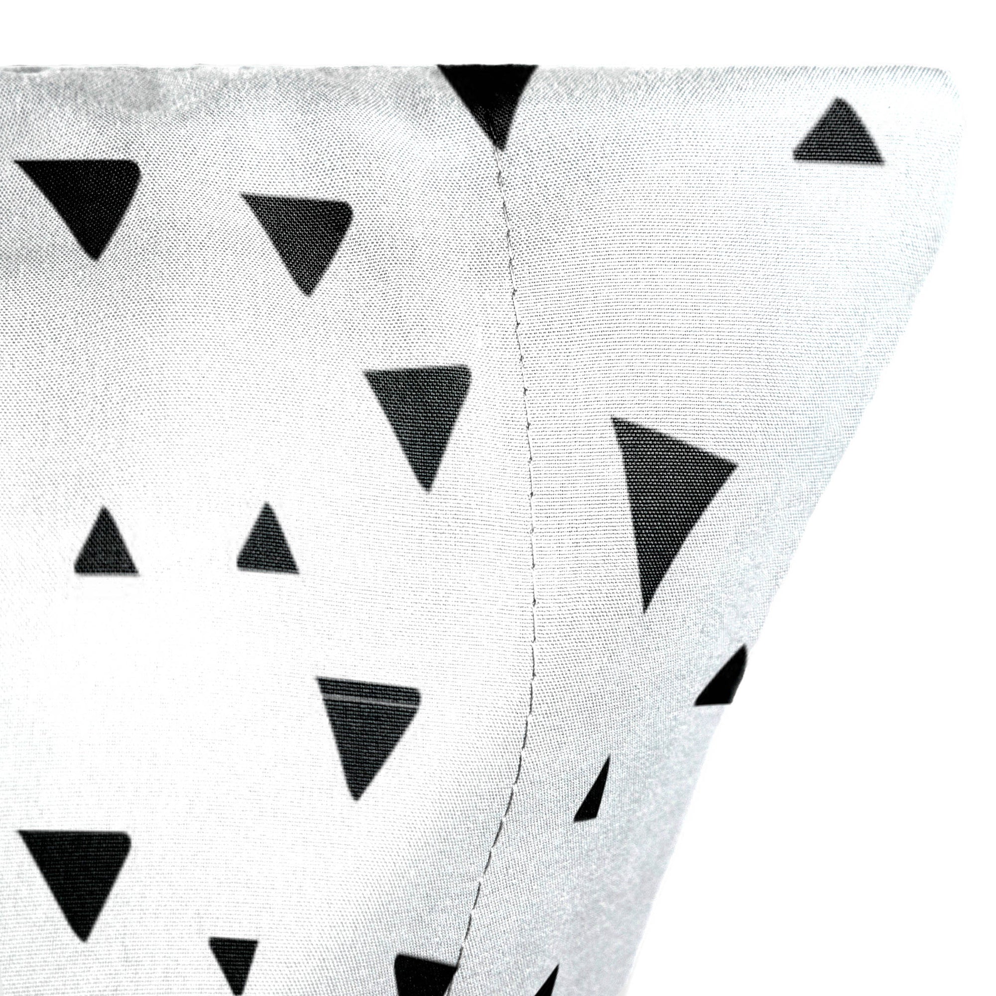 Saturday Park Black Triangles 100% Organic Cotton Pillowcase