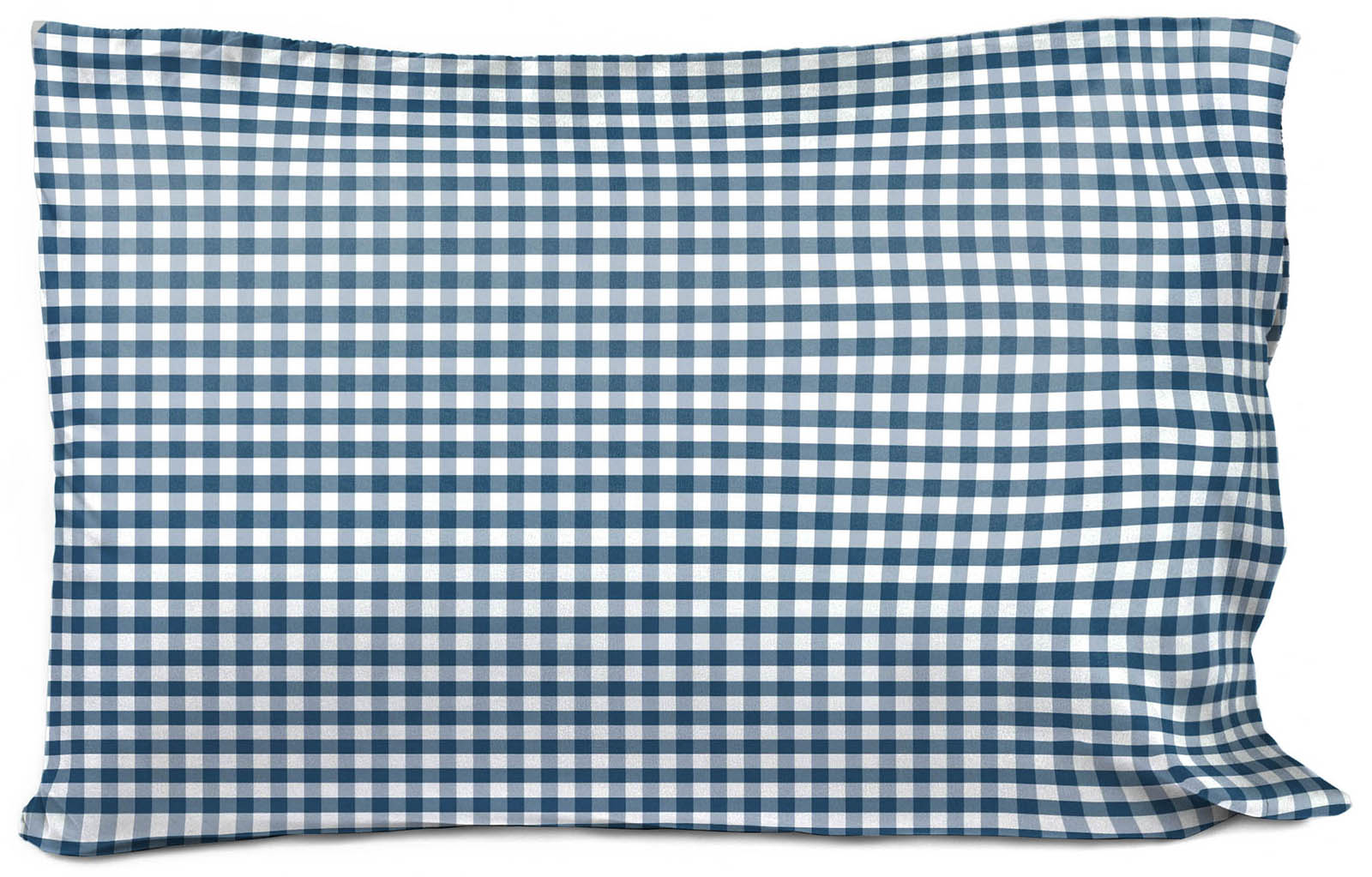 Saturday Park Blue Gingham 100% Organic Cotton Pillowcase