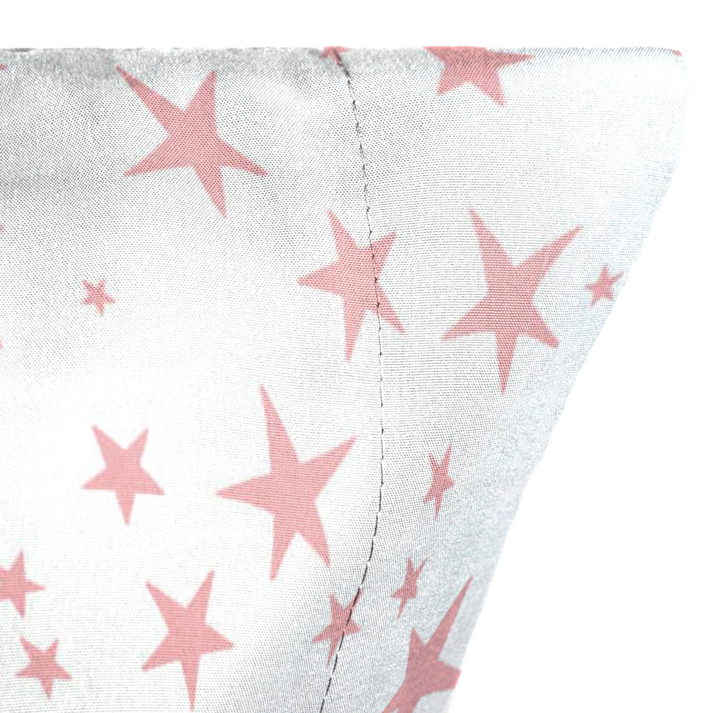 Saturday Park Pink Stars 100 Organic Cotton Sheet Set