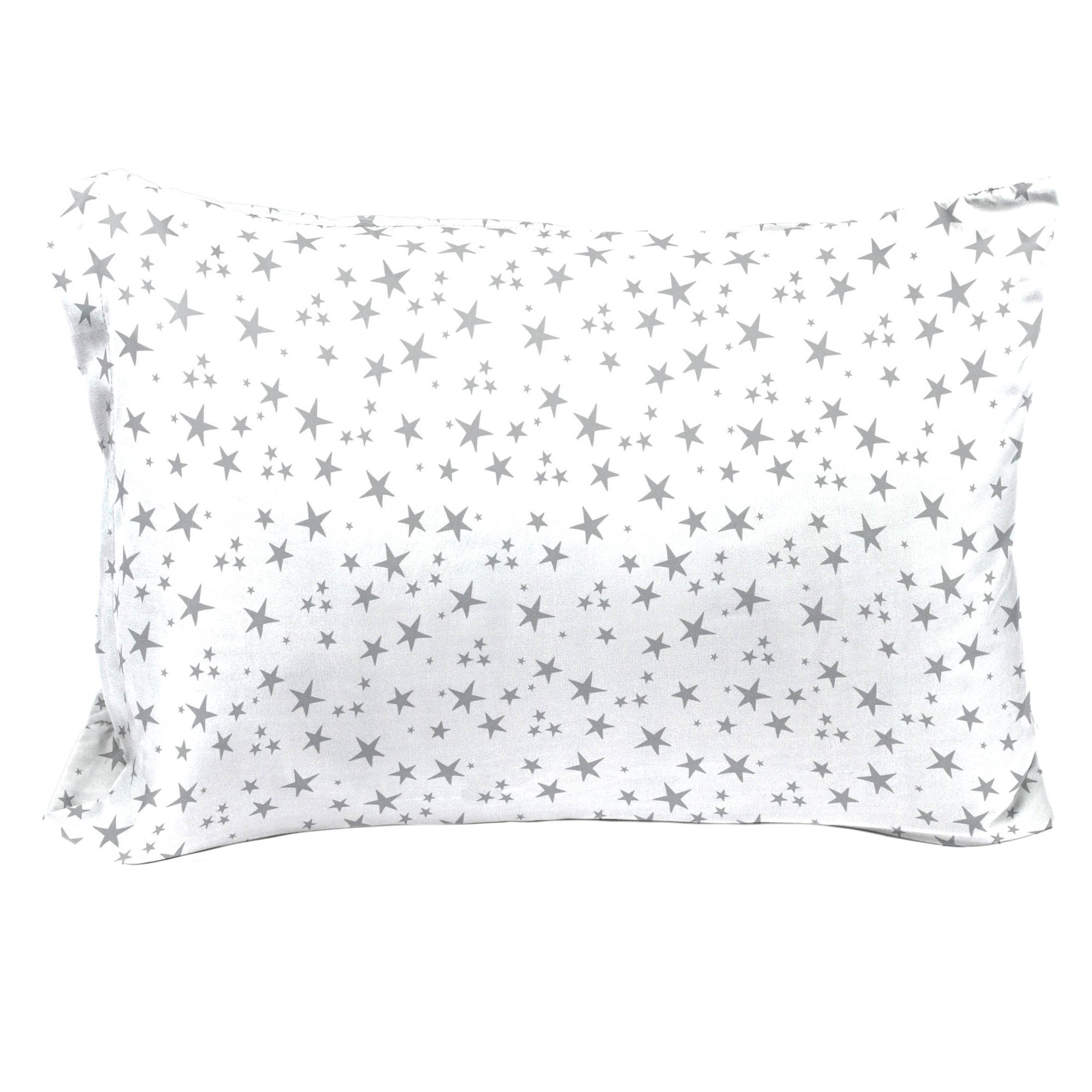 Saturday Park Gray Stars 100% Organic Cotton Pillowcase