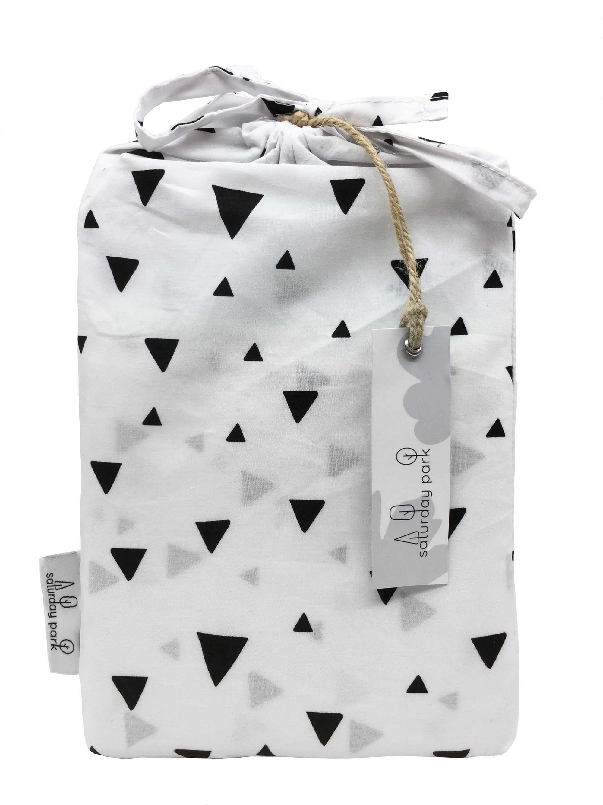 Saturday Park Black Triangles Pillowcase