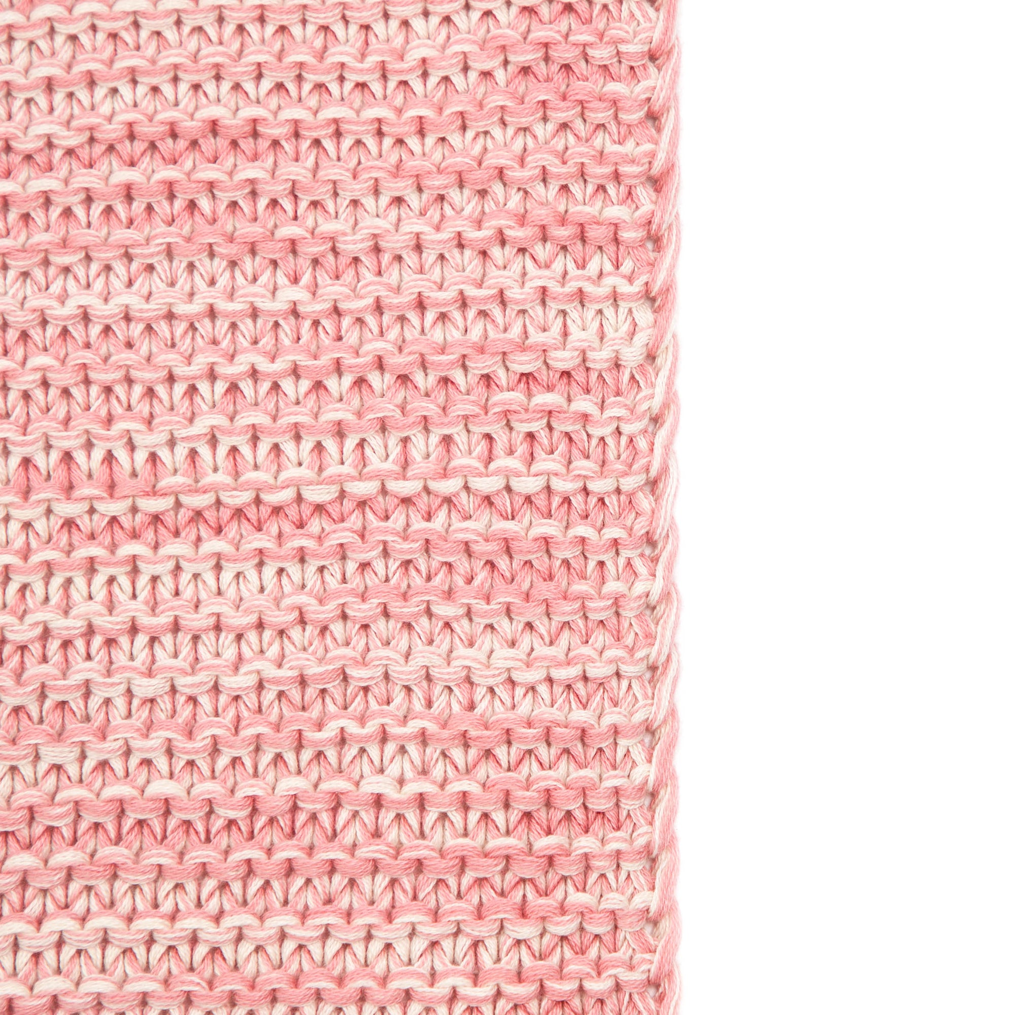 Saturday Park Pink Knitted Throw Blanket