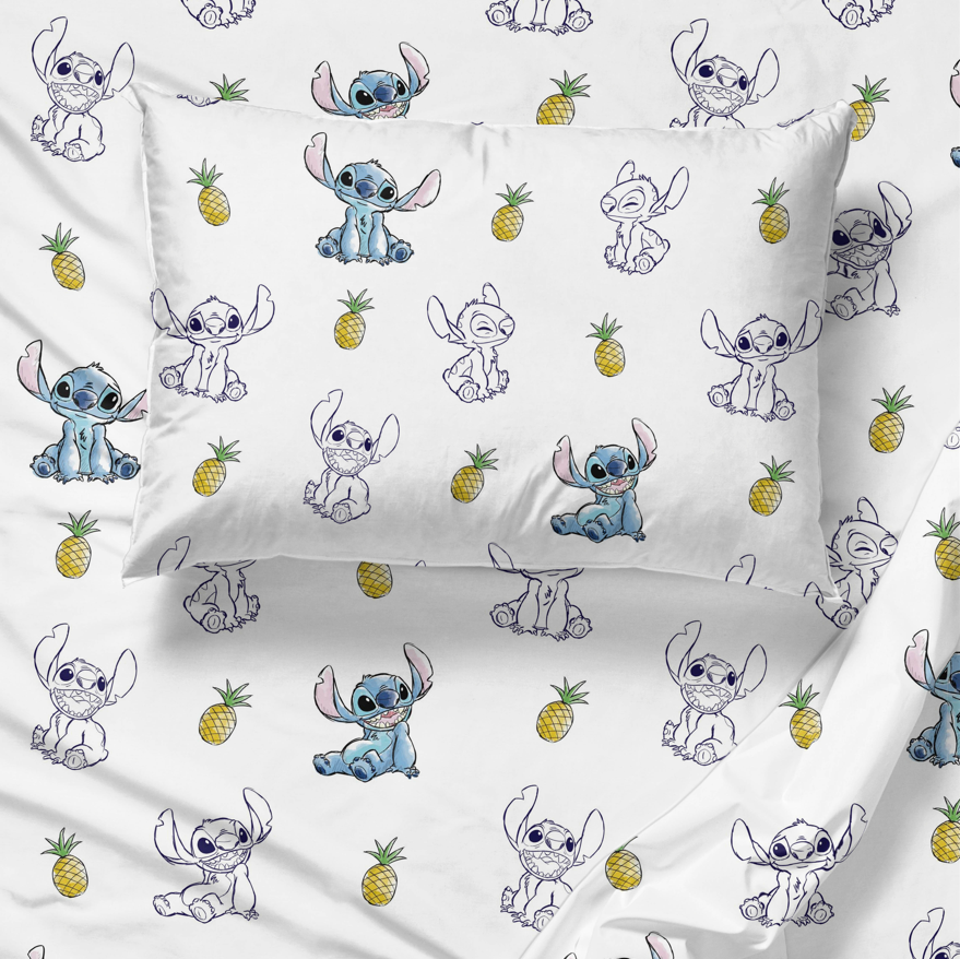 Saturday Park Disney Lilo & Stitch Watercolor Vibes 100% Organic Cotton Sheet Set